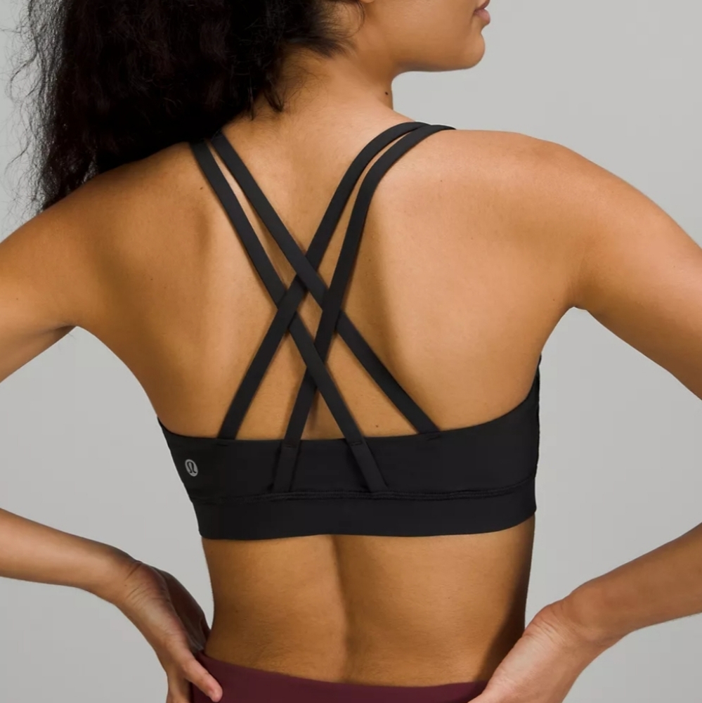 Lululemon black Energy bra. Size 8